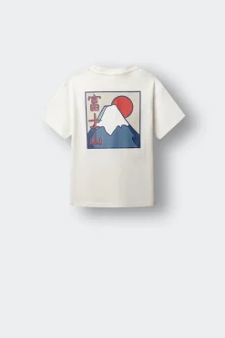 T-shirt de manga curta Monte Fuji para menino