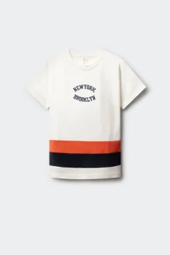 T-shirt de manga curta New York para menino