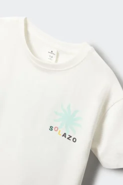 T-shirt de manga curta solazo criança