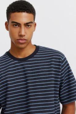 T-shirt de piqué às riscas