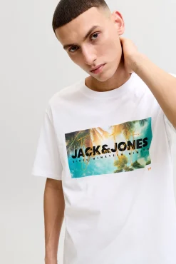 T-shirt em algodão estampada