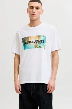 T-shirt em algodão estampada