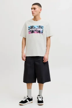 T-shirt em algodão estampada
