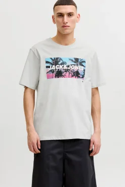 T-shirt em algodão estampada