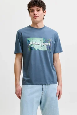 T-shirt em algodão estampada