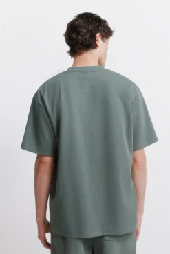 T-shirt em tecido waffle