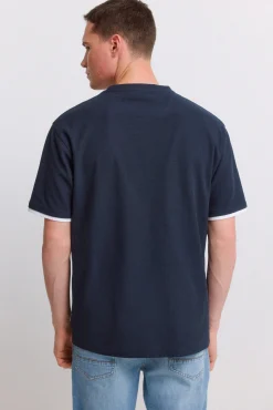 T-shirt em tecido waffle duplo