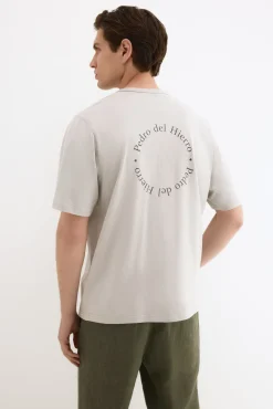 T-shirt estampada com logo