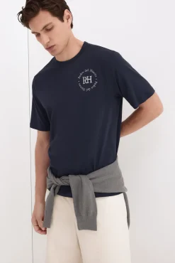 T-shirt estampada com logo