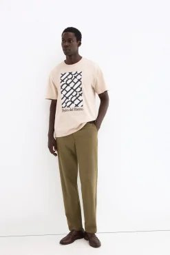 T-shirt estampada com logo