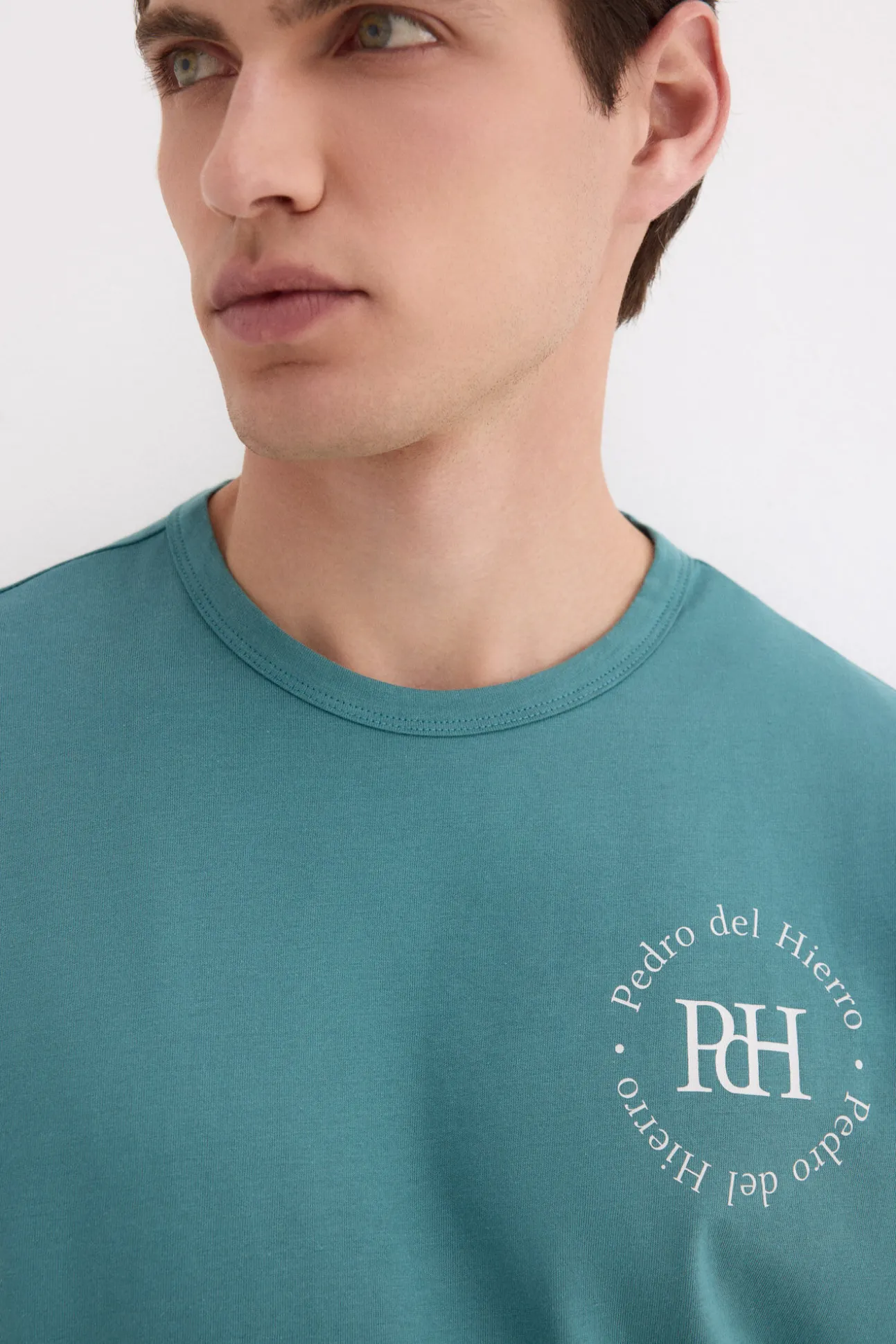 T-shirt estampada com logo