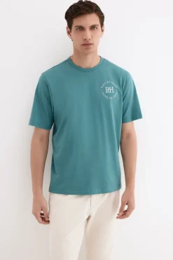 T-shirt estampada com logo