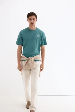 T-shirt estampada com logo