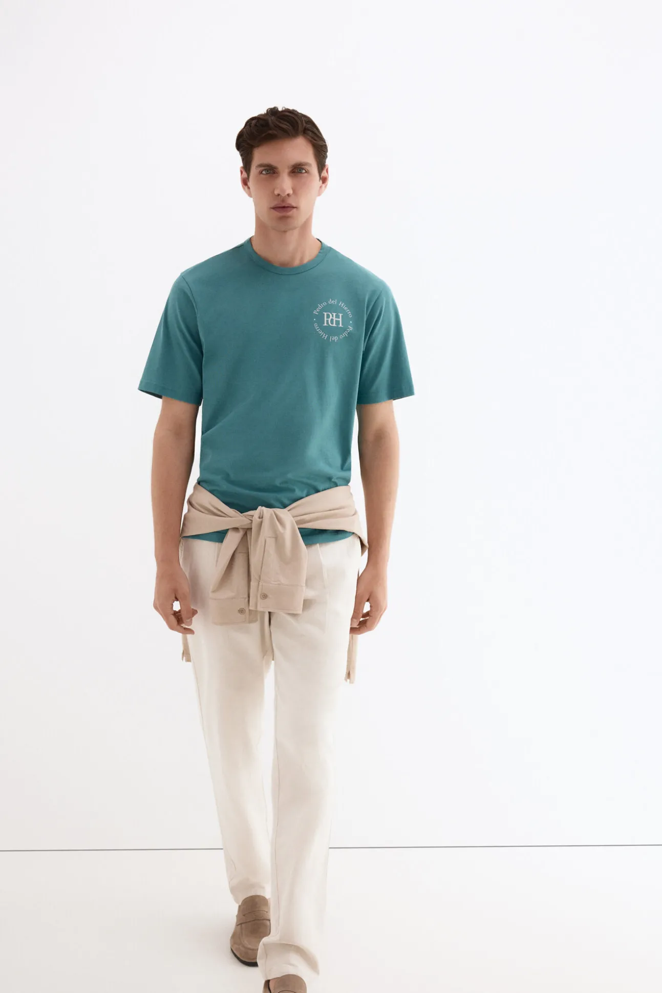 T-shirt estampada com logo