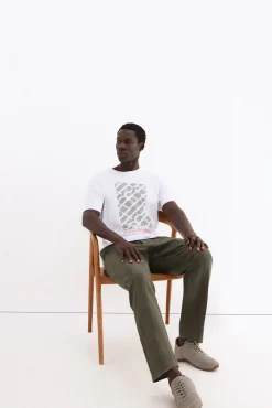 T-shirt estampada com logo