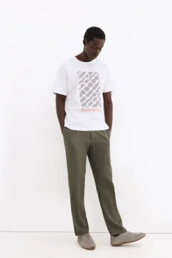T-shirt estampada com logo
