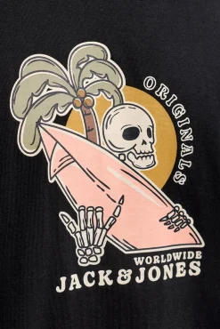 T-shirt estampada em algodão