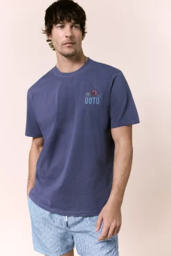T-shirt gráfica lavada