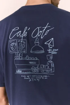 T-shirt gráfica lavada