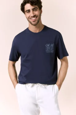 T-shirt gráfica lavada