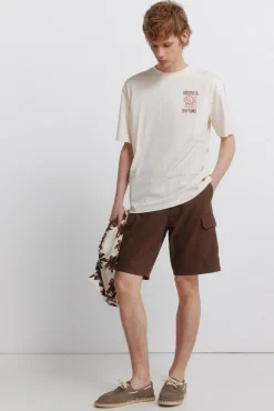 T-shirt groove slub