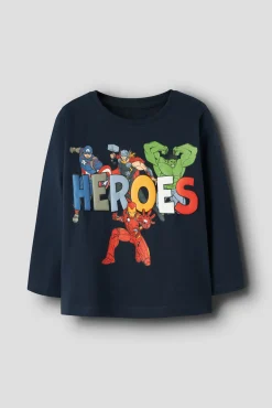 T-shirt Heroes manga comprida