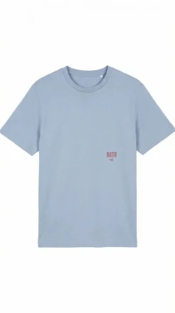 T-shirt lavada com logo