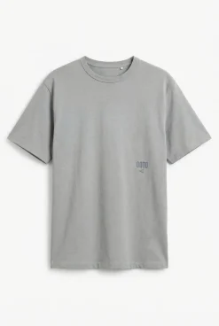 T-shirt lavada com logo