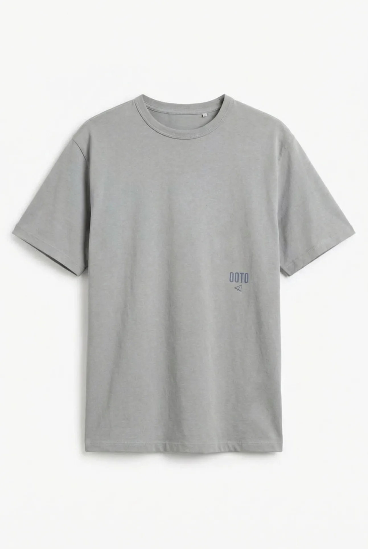 T-shirt lavada com logo