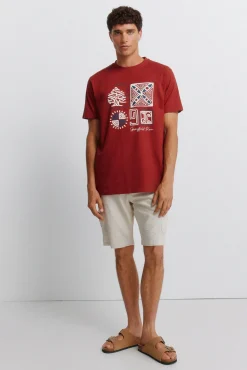 T-shirt logo Springfield étnico