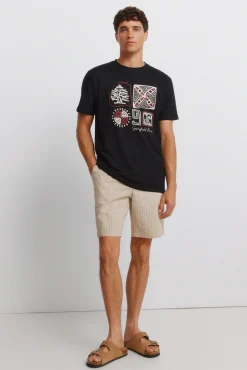 T-shirt logo Springfield étnico