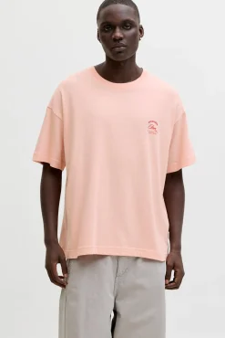 T-shirt loose em algodão