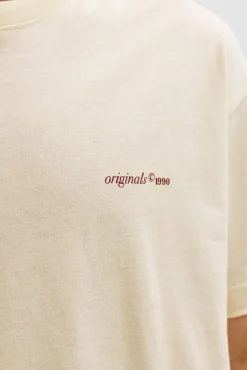 T-shirt loose em algodão