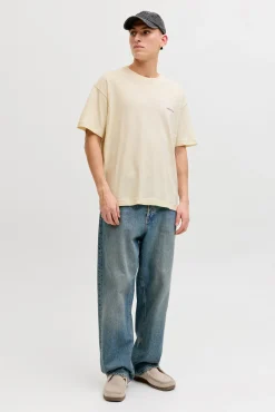 T-shirt loose em algodão