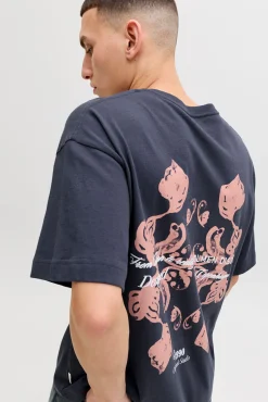 T-shirt loose em algodão