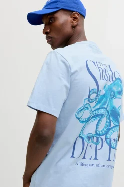 T-shirt loose fit em algodão