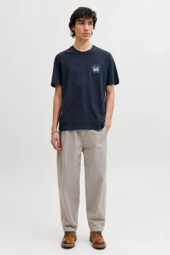 T-shirt loose fit em algodão