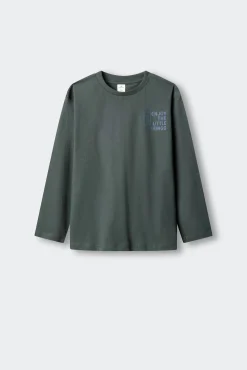 T-shirt manga comprida Japão lata criança