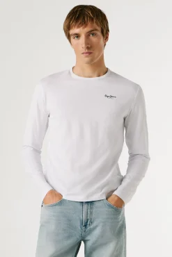 T-shirt manga comprida slim