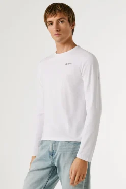 T-shirt manga comprida slim