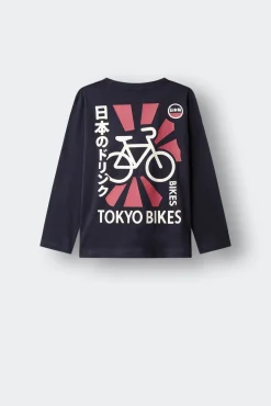 T-shirt manga comprida "Tokyo Bike" criança