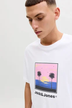T-shirt manga curta em algodão