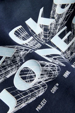 T-shirt manga curta em algodão