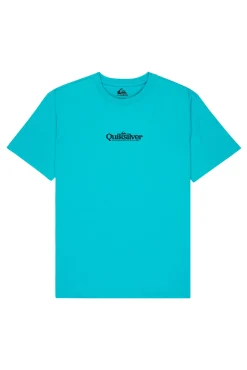T-shirt manga curta lisa logo