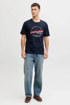 T-shirt manga curta logo