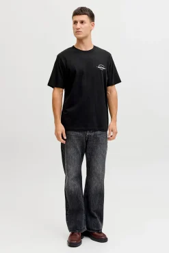 T-shirt manga curta logo