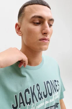 T-shirt manga curta logo