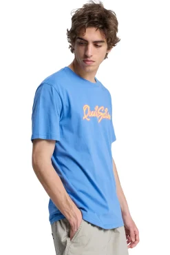 T-shirt manga curta logo retro