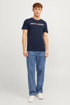 T-shirt regular com logo