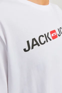 T-shirt regular com logo